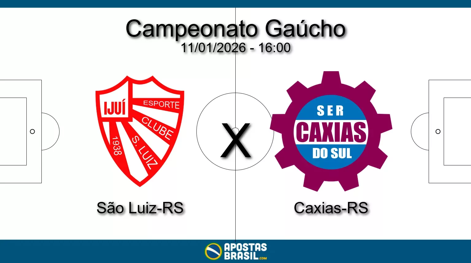 Sao luiz rs x caxias rs campeonato gaucho 11 01 2026