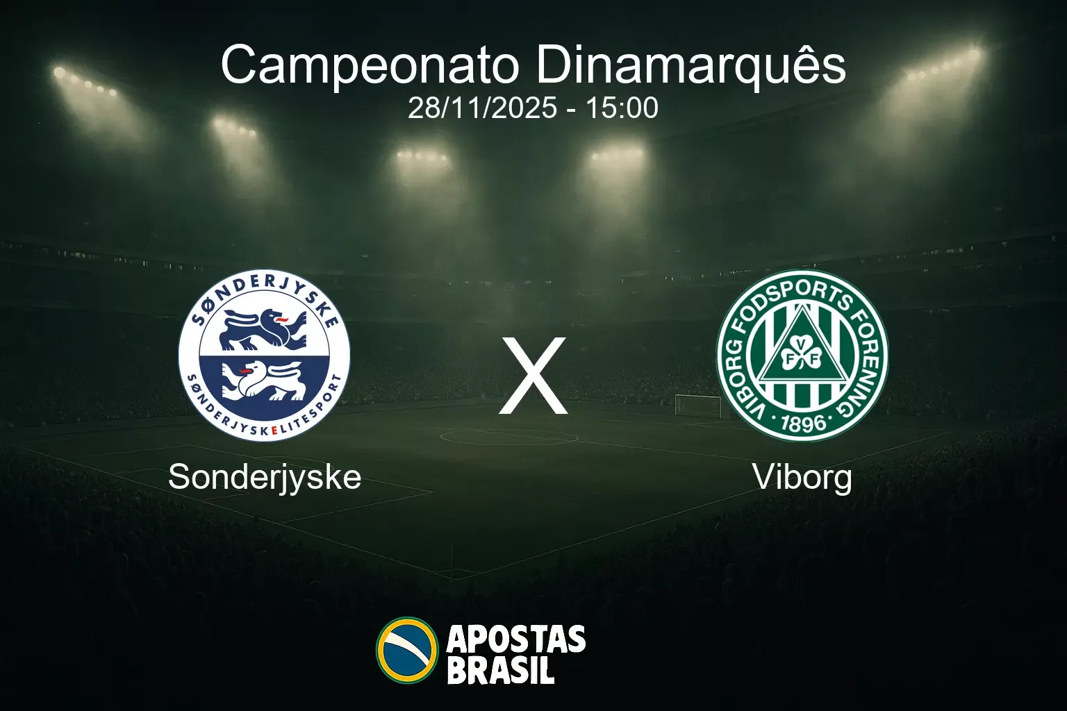 Sonderjyske x viborg campeonato dinamarques 28 11 2025