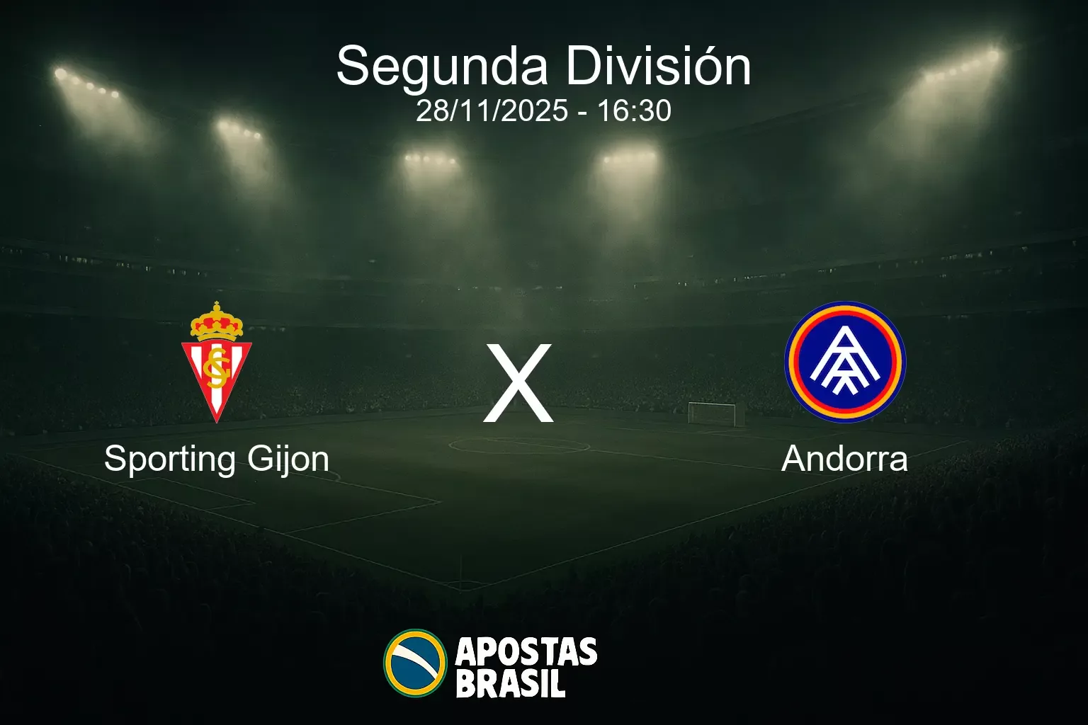 Sporting gijon x andorra segunda division 28 11 2025