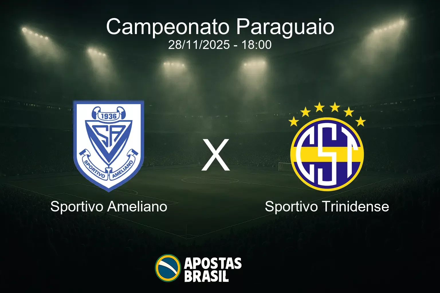 Sportivo ameliano x sportivo trinidense campeonato paraguaio 28 11 2025