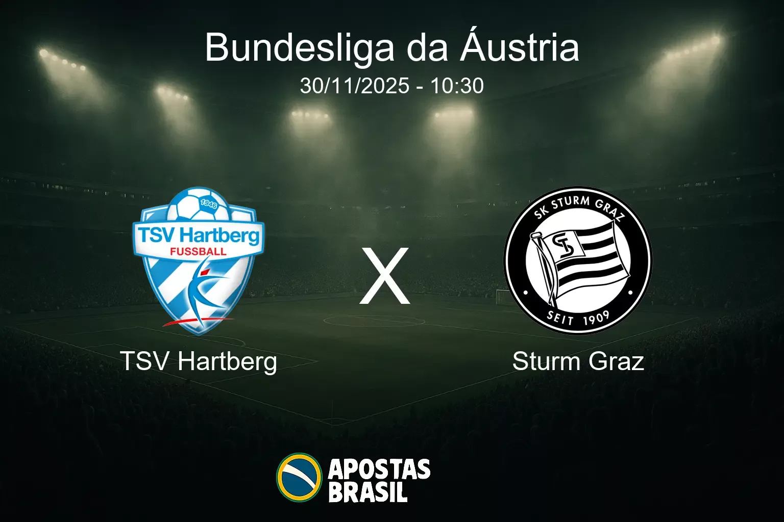 Tsv hartberg x sturm graz bundesliga da austria 30 11 2025