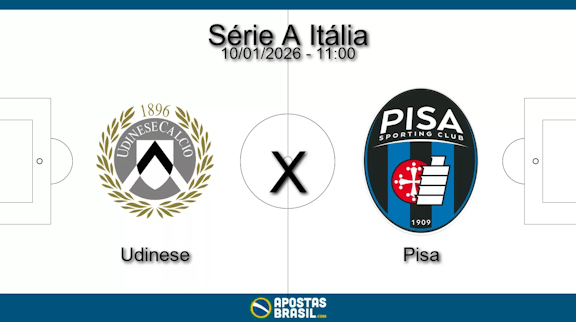 Udinese x pisa serie a italia 10 01 2026
