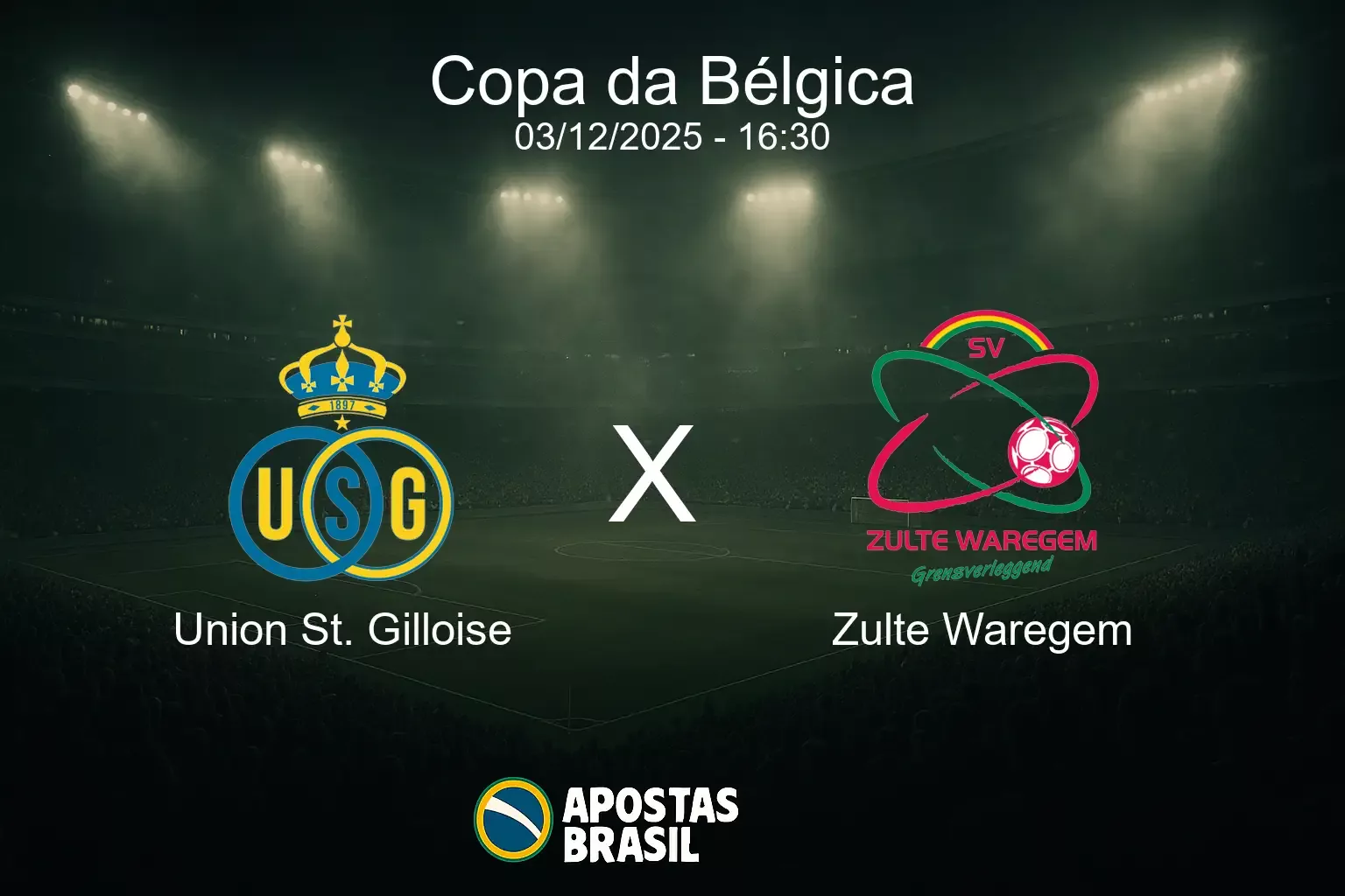 Union st gilloise x zulte waregem copa da belgica 03 12 2025