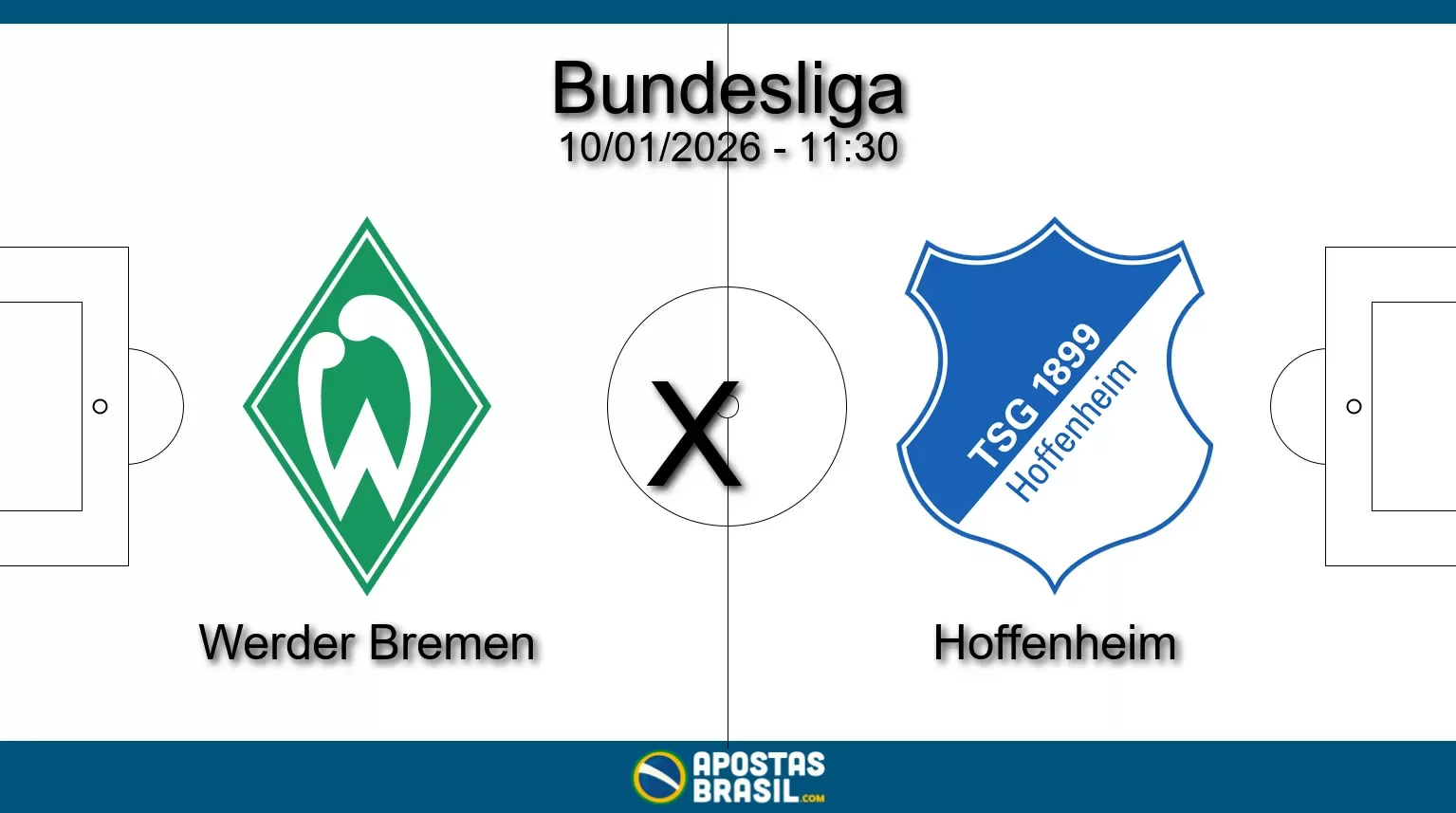 Werder bremen x hoffenheim bundesliga 10 01 2026