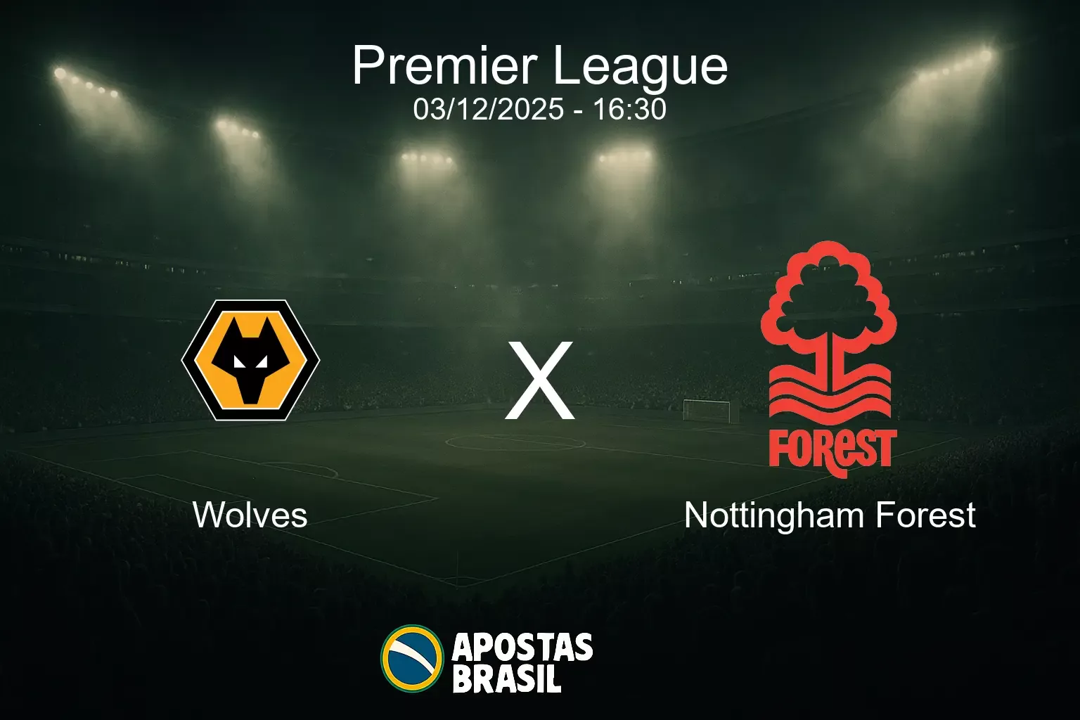 Wolves x nottingham forest premier league 03 12 2025